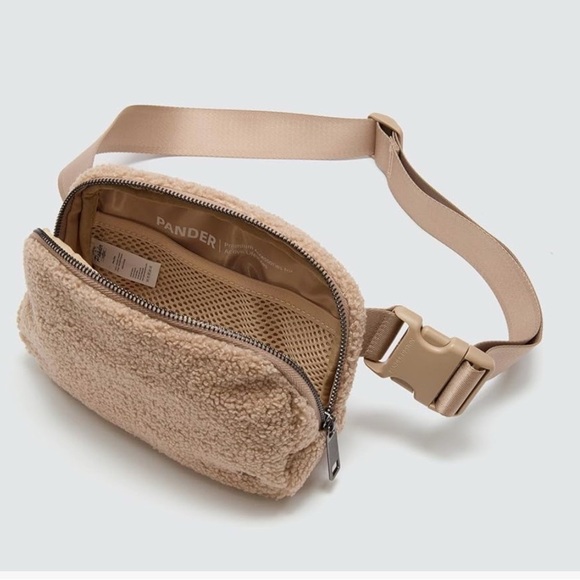 Men's Tan Sherpa Belt Bag - Picture 4 of 7